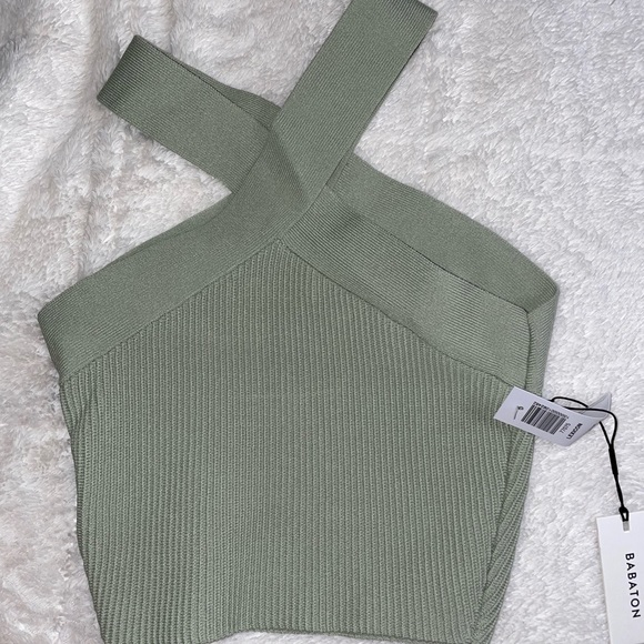 BABATON Sculpt criss cross cropped tank top - Picture 3 of 4